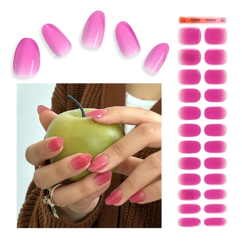Grape Soda Ombré Semi-Cured Gel Nail Strip Set